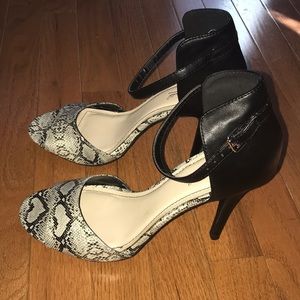 Snake skin heels